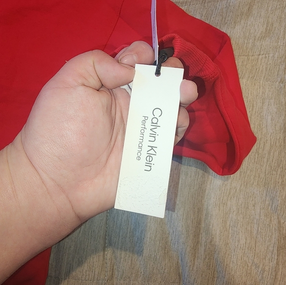 Calvin Klein Womenzs Bright Red/pink Sweatshirt - Picture 7 of 7